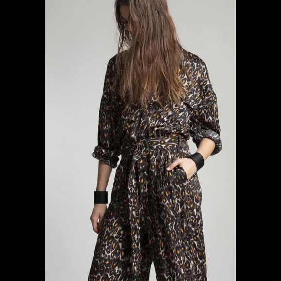 R13 cheetah jumpsuit. $995 BNWT. SIZE XS
